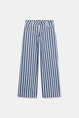 JEANS ZW COLLECTION LOOSE TIRO MEDIO RAYAS / Azul - Zara фото 4