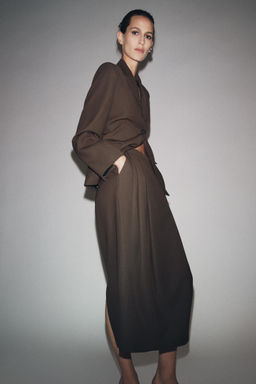 PLEATED WOOL SKIRT ZW COLLECTION