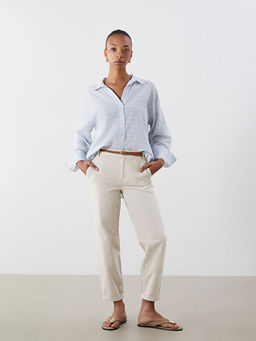 Beli Kemerli Carrot Fit Kad?n Jean Pantolon