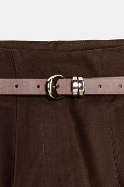 PANTAL?N TIRO ALTO CINTUR?N / Marr?n - Zara фото 11