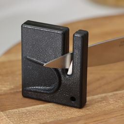 Цена за 2 шт. Точилка для керамических ножей Доляна, 1×5×5 см, чёрная