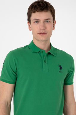 Erkek Slim Fit Polo Yaka Ye_il Basic Ti__rt Sepette S_rpriz _ndirim - U.s. polo assn фото 2