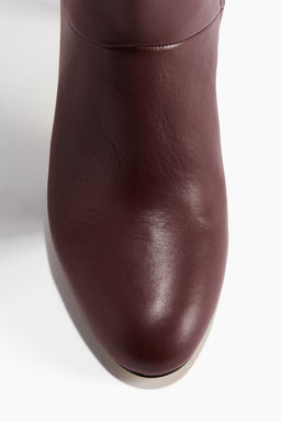 Botas de piel a la rodilla - H&m фото 3