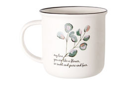 Кружка, 400 мл, фарфор N, белая, Эвкалипт, Herbarium - Anna lafarg фото 3