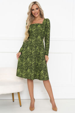 Платье Open Style 6370 желтый/черный