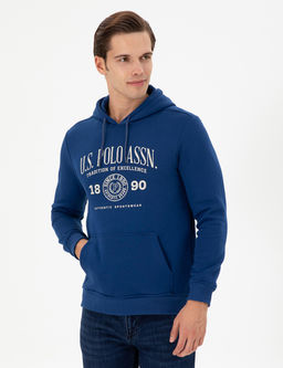 Мужской свитшот цвета индиго Неожиданная скидка в корзине