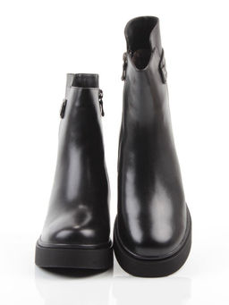 04-M3-5247 BLACK Ботинки зимние женские (натуральная кожа, натуральный мех)