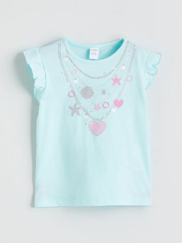 Bisiklet Yaka K?z ?ocuk Ti??rt