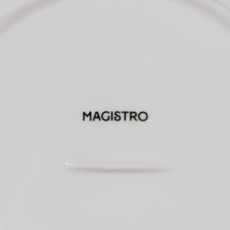 Тарелка десертная Magistro «Блик», d=21 см, фарфор, белая