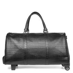 мужская дорожная сумка на колесах из экокожи Barcelo Biagi фото 2