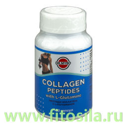 Пептиды коллагена, L-глутамин 120 капсул
