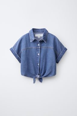 CAMISA DENIM NUDO / Azul