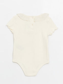 Bisiklet Yaka K?sa Kollu ??t??tl? K?z Bebek Ti??rt