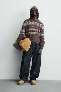 TEXTURED FAIRISLE JACQUARD JUMPER