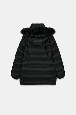 WATER-REPELLENT WINDPROOF HOODED DOWN PUFFER JACKET - Zara фото 11