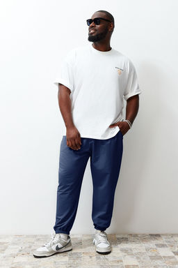 TRENDYOL MAN Buyuk Beden Indigo Oversize Rahat %100 Pamuklu Esofman Alt? TMNSS24AJ00001 - Trendyolmilla фото 19