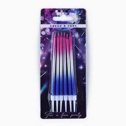 Цена за 2 шт. Свечи для торта Make a wish, 6 шт., 13×0.5 см