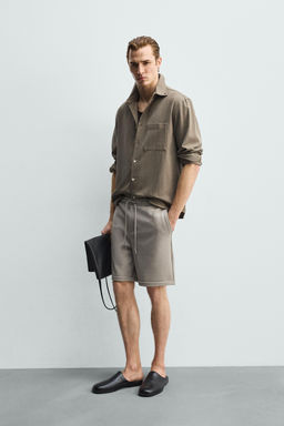 BERMUDA REGULAR FIT CONFORT / Khaki claro - Zara фото 4