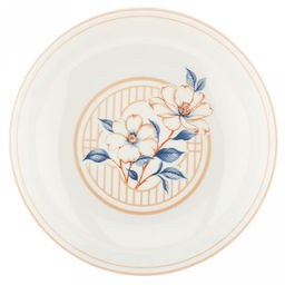 Магнолия Тарелка глубокая фарфоровая д180мм h37мм, 500мл, с деколью, отводка (Китай) - Домашняя Мода фото 2