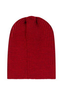 Шапка вязаная Ш-103 красная (58)