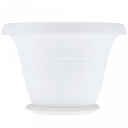 Ландыш Горшок для цветов пластмассовый 2,5л, с поддоном, д21см, h15см, морозостойкий полипропилен, т.м. NECO (Россия) - Домашняя Мода фото 2