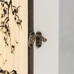 Ключница настенная Сакура и самурай, дерево, 6 крючков, 26.5?20.8?6.3 см