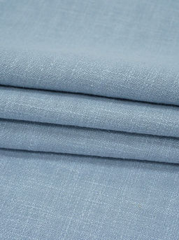 Крапива Рами (Ramie)-диагональ, цв.Серо-голубая дымка-2, ш.1.4м, крапива-100%, 270гр/м.кв - Купава фото 4