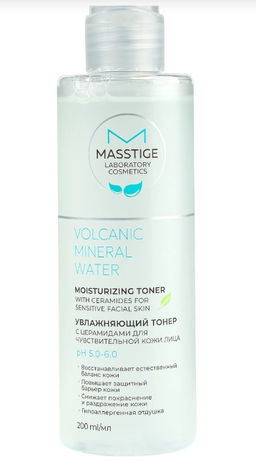 Masstige Volcanic Mineral Water Тонер увлажняющий с церамидами для чувствительной кожи 200мл