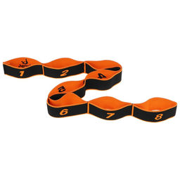 Эспандер-лента Sangh, эластичная, с захватами, 90х4 см, цвет оранжевый  фото 2