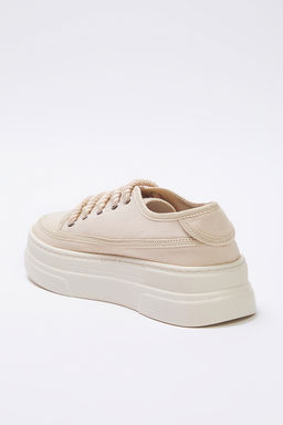 Trendyol Shoes Siyah Kanvas Bagc?kl? Yuksek Taban Kad?n Retro Spor Ayakkab? TAKSS25SN00010 - Trendyolmilla фото 4