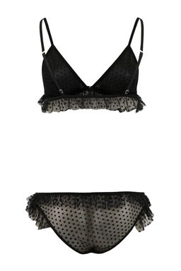 Siyah Tul Puantiyeli F?rf?rl? Kaps?z Ic Camas?r? Tak?m? THMSS26CC00002 - Trendyolmilla фото 4