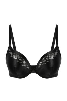 Siyah Tekli Tasl? Push Up T-Shirt Bra Sutyen THMSS26SU00011