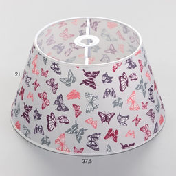 Абажур для светильника универсальный BayerLux Бабочки, Е27/Е14, 38?38?21 см  фото 4