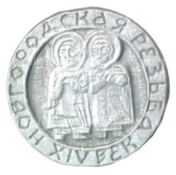 Значок Новгородская резьба XIV век