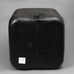 Бак для душа, 150 л, пластиковый, с крышкой, с резьбой под кран, чёрный