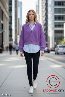 Кардиган женский на пуговицах