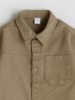 Basic Uzun Kollu Erkek ?ocuk G?mlek