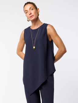 VILATTE / Удлиненный топ из плотного лиоцелла