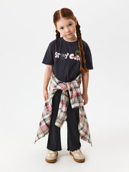 ACOOLA / Брюки детские для девочек Panduri графитовый