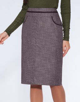 юбка прямого силуэта, зауженная к низу - Трика фото 6