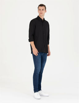 Siyah Regular Fit Uzun Kollu G_mlek - Pierre cardin фото 4