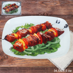 Блюдо прямоугольное глубокое 34,5х23,5 см / S445014C-T312 /уп 12/ 709911