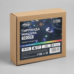 Гирлянда Нить 100 м роса, IP44, серебристая нить, 1000 LED, свечение мульти, 18 В - Luazon lighting фото 8