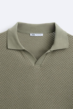 TEXTURED POLO SHIRT - Zara фото 8