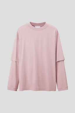 Camiseta de doble manga en algod?n pima