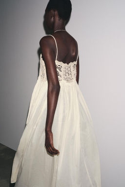 ZW COLLECTION CROCHET STRAPPY DRESS - Zara фото 13