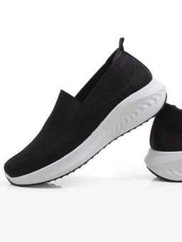 05-TEX-D04-02 BLACK Полуботинки спортивные летние мужские (текстиль)