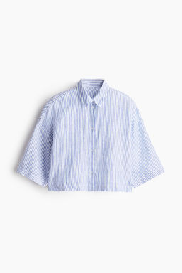 Camisa boxy de lino
