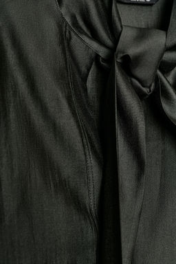 ZW COLLECTION SATIN SCARF SHIRT - Zara фото 6