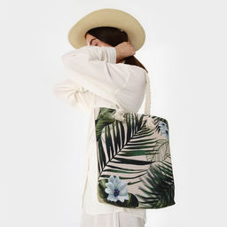Сумка женская пляжная Растение, 35?40 см - Nazamok фото 9